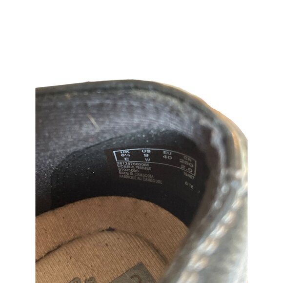 Clarks Women's Unlooped Black Textured Slip On Loafers  Size 9 - Picture 7 of 7